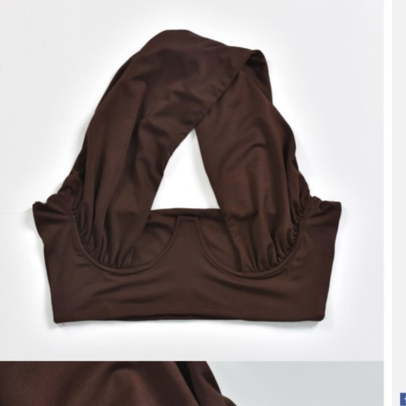 Gray Snake Skin Bra Top - Picture 5 of 5